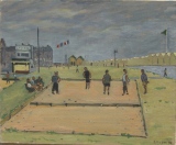 Joueurs de boules au Tréport - Marines - Normandes et Picardes